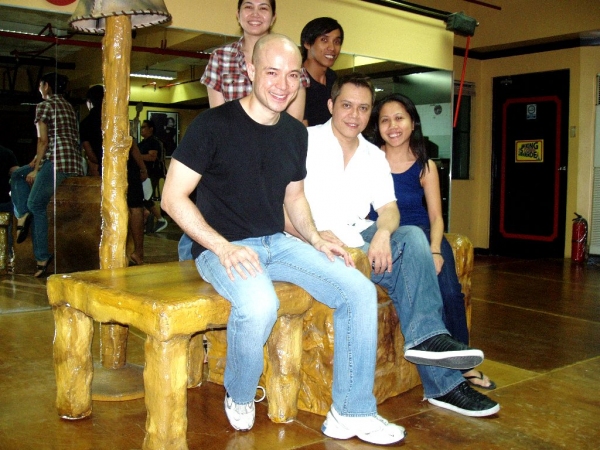 Joel Trinidad with Michael Williams, Cathy Azanza-Dy and Ria Pangilinan Photo